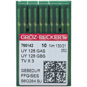 UY128GAS耐熱ゴールドニードル3ニードル5スレッドグロッツマシンニードル - Product Image 1