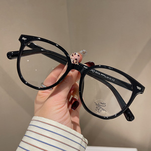 Nouvelles lunettes rétro anti-lumière bleue Tr90, monture ovale unisexe, monture intégrale, verres en polycarbonate, protection anti-UV, montures de lunettes N5 8020 - Product Image 1