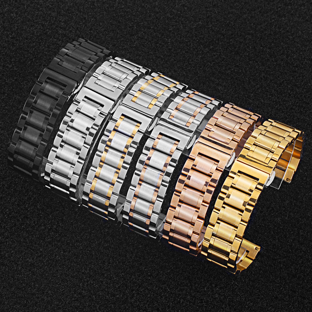 Top Men and Women Watch Band 22cm 24cm Stainless Steel Watch Bands