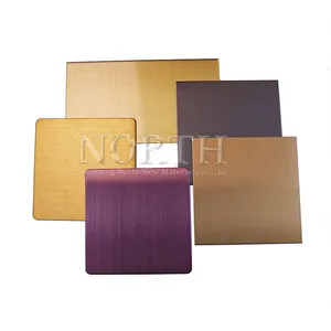 Color Coated Stainless Steel Sheet Gold Mirror Finish 201 304 316 Brushed Stainless Steel Plate Decorative Metal Steel Food