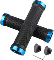 Nouvelle image 1 paire de poignées de guidon de vélo de route en caoutchouc souple et alliage d'aluminium antidérapant