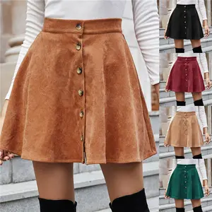 Liu Ming New Arrivals 2024 Trending Women Ruffled Pleated Hot Girl High Waist A Line Denim Short Mini Skirt