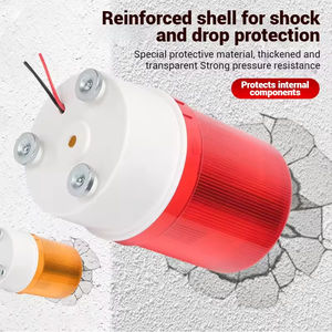 Alarme stroboscopique à aspiration magnétique 115 dB, étanche et anti-poussière, connexion filaire pour usage domestique, personnel et industriel – Meilleure vente - Product Image 4