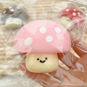 Wholesale Jincan <b>Small</b> Mushroom Handmade TPR Pinch Toy Gift <b>Level</b> Decompression Cream Soft Diy Stress Relief Toy - Product Image 4