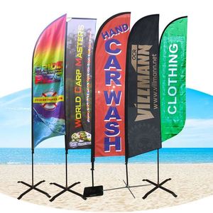 Banderas Publicitarias Promocionales con Plumas, Banderas Voladoras, Banderas de Lágrima para Playa - Product Image 1