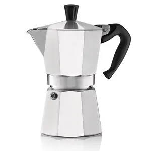 Italie Hoge Kwaliteit Turkse Espresso Koffiezetapparaat Elektrische Aluminium Moka Pot
