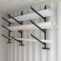 Système de rangement DIY robuste pour roues en alliage, pour la modification de conteneurs maritimes, support de rayonnage tubulaire à 1/2/3/4 niveaux