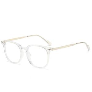 2023 nuevas <span class=keywords><strong>gafas</strong></span> anti-azules moda femenina espejo liso tendencia nueva tendencia de maquillaje liso marcos retro TR90 - Product Image 4
