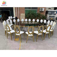 Grande table ronde serpentine pour salle à manger S Table de mariage