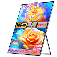 Moniteur portable Eimio 18,1'' OLED double écran non pliable IPS 1080p avec haut-parleur intégré et port Type-C pour ordinateur portable et jeux