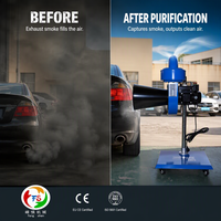Purificador de Fumaça Móvel Aprovado pela CE com Filtro de Carvão Ativo e Poste Ajustável em Altura para Oficina e Fábrica