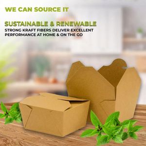Caja de Papel Desechable para Comida Kraft Marrón, Envase para Llevar Comida para Restaurantes, de Fabricante Vietnamita - Product Image 3
