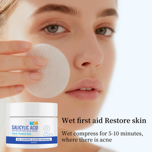TWG RTS Tampon de toner BHA anti-acné pour la réparation rapide et efficace des boutons et des cicatrices pour le visage Tampons de toner exfoliants pour la peau Tampons de toner anti-acné pour le visage - Product Image 3