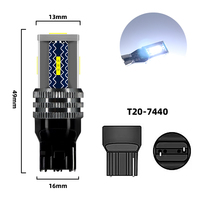 Ampoules LED Canbus 1156 1157 T20 7440 7443 sans erreur, super lumineuses, blanc 6000K, pour clignotants, feux de recul, feux stop et feux arrière de voiture, 12V-24V