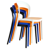 Chaises en plastique chaise empilable en plastique