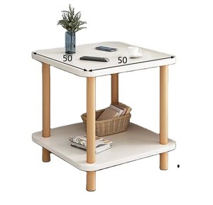 Modern 2-Level Nightstand com armazenamento Rack Small Space Farmhouse End <span class=keywords><strong>Table</strong></span> para quarto ou entrada da sala - Product Image 3