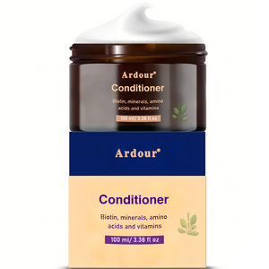 Masque capillaire revitalisant en profondeur aux ingrédients à base d'olive et d'herbes noires, après-shampoing pour cheveux bouclés - Product Image 4