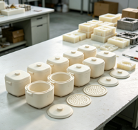 Fabrication OEM de moules d'injection plastique pour coques de cuiseurs à riz, couvercles de ventilation à vapeur, échantillons, service de prototypage CNC
