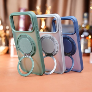 Nuevo Soporte Magnético Esmerilado con Anillo para Carga Inalámbrica y Función de Soporte para iPhone 17 Air Pro Max 16 15 14 13 Plus - Product Image 5