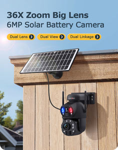 SECTEC Lente Dupla 3K <span class=keywords><strong>36X</strong></span> Zoom 4G Câmera Solar 6MP Câmera <span class=keywords><strong>PTZ</strong></span> De Detecção Humana De Metal IP66 Ao Ar Livre 4G GSM Rede <span class=keywords><strong>PTZ</strong></span> CCTV Câmera - Product Image 6