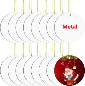 Ornements en aluminium pour sublimation, vierges, 2,75 pouces, double face, décorations pour arbre de Noël, en métal, pour sublimation - Product Image 1