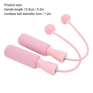 Corde à sauter portable avec poignée en mousse, anti-accroc, rotation rapide, corde à sauter sans fil pour le fitness - Product Image 4