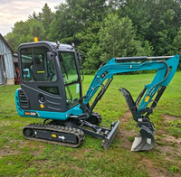 Mini-excavatrice sur chenilles SWE20F, excavatrice hydraulique compacte de 2 tonnes pour la construction, l'aménagement paysager et les travaux de terrassement