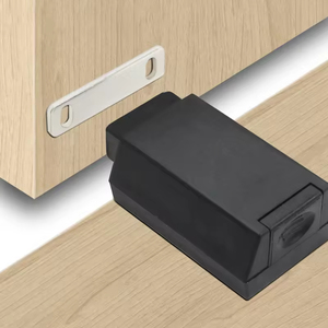 Heavy Duty Magnetic Push To Open Rebounder Concealed Cabinet <b>Door</b> <b>Catch</b> Dark Plastic Hidden <b>Door</b> Pusher for Kitchen Cabinet Hote - Product Image 3