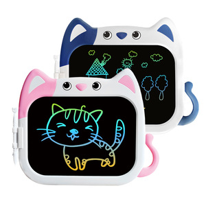 Enfants éducation jouet cadeaux incroyables forme de chat 10 pouces Doodle conseil coloré enfant en bas âge LCD tablette d'écriture - Product Image 3