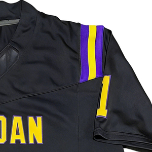 Camiseta de Fútbol Americano Bordada Personalizable de Alta Calidad, Cuello en V, Manga Corta, Unisex, Secado Rápido, para Entrenamiento Universitario - Product Image 6