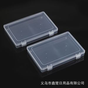 Rectangular Transparent Plastic Storage <b>Box</b> With Lid <b>For</b> Office Stationery <b>Tools</b> Hardware Parts Organization - Product Image 4