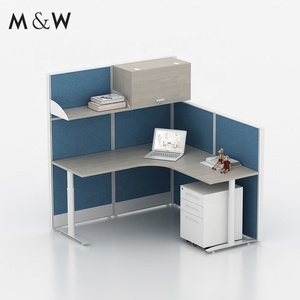 M & W โต๊ะทำงานเฟอร์นิเจอร์อลูมิเนียมที่ทันสมัยพาร์ทิชันสำนักงานแบบแยกส่วน - Product Image 5