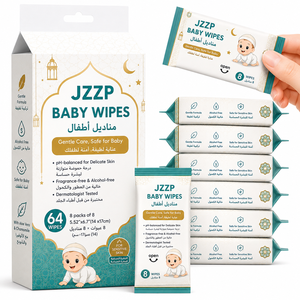 Lingettes humides personnalisées 30 pièces, mini-boîtes mignonnes en carton, pour usage quotidien, nettoyage du visage et des mains des <span class=keywords><strong>adultes</strong></span> - Product Image 1