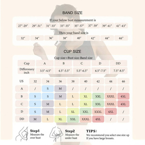 Reggiseno a compressione senza cuciture S-4XL con gel, <span class=keywords><strong>taglie</strong></span> <span class=keywords><strong>forti</strong></span>, senza ferretto, push-up, supporto posturale, fascia integrata frontale e cinghie laterali 4288 - Product Image 2