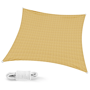 <span class=keywords><strong>Toldo</strong></span> <span class=keywords><strong>Rectangular</strong></span> Color Beige Arena, Resistente al Agua y a los Rayos UV, para Patio, Jardín, Exterior, Tela PES con Anillas en D - Product Image 3