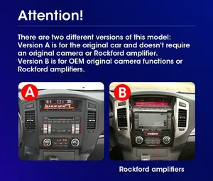 Đầu màn hình đa phương tiện Carplay Car Radio Android Auto cho Mitsubishi Pajero 2006-2014, đầu phát video 2DIN, màn hình IPS, tích hợp 4G WIFI - Product Image 3