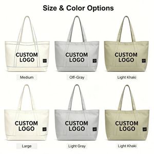 Custom Logo Plain <b>Large</b> Size Printed Eco Friendly Recycled Reusable Sublimation Shopping Tote Cotton <b>Canvas</b> Beach <b>Bag</b> - Product Image 3