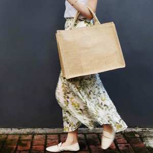 Bolsa de Yute Lisa con Logotipo Personalizado, Ideal para Bordado, Manualidades y Arte, Superventas - Product Image 2