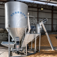Nouvelle machine à mélanger et broyer les aliments 150-2000 kg/h pour la transformation des aliments pour volailles et bétail, monophasée/triphasée avec moteur en cuivre pur