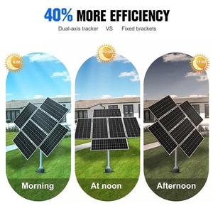 Sistema de Seguimiento Solar Fotovoltaico de Doble Eje SMARAAD, Certificado ISO9001, Garantía de 10 Años, OEM, Carga de Viento de 18 m/s, Carga de Nieve de 1.4 kN/m - Product Image 1