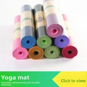 Tapete de <span class=keywords><strong>Yoga</strong></span> TASHYL TPE de 183 cm y 8 mm de Grosor, Antideslizante, Amortiguador de Impactos, Silencioso, Universal para el Hogar/Profesional, con Línea de Guía para <span class=keywords><strong>Asanas</strong></span> - Product Image 2