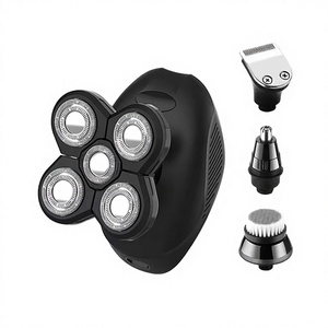 Rasoir Électrique Rotatif 5D 4-en-1 pour Hommes, Sans Fil, Portable, Mini, Rechargeable, pour Visage et Barbe - Product Image 1