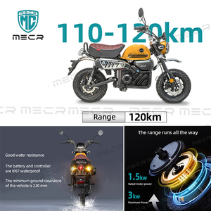 Moto électrique MECR <span class=keywords><strong>Monkey</strong></span> vendue directement par le fabricant, en promotion actuellement, 72V 1200W, moteur intégré dans la roue, moto pour adultes - Product Image 5