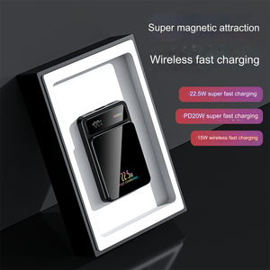 Banque d'alimentation magnétique sans fil de haute qualité d'usine Chargeur de charge rapide portable haute capacité 10000mah et 5000mAh - Product Image 6