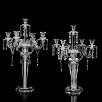 Chandelier simple en acrylique pour décoration de mariage, bougies de table, décoration de maison et de salle de réception
