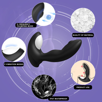 Masseur de prostate vibrant S-Hande, rechargeable, en silicone, plug anal sans fil pour hommes