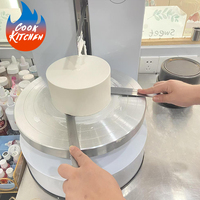 Machine à glaçage automatique électrique commerciale pour gâteaux, en acier inoxydable, avec écran tactile et contrôle numérique, pour boulangerie