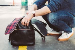 กระเป๋าเดินทางหนังแท้สำหรับผู้ชายวินเทจปรับแต่งได้โลโก้ชั้นดี LDN-0034 - Product Image 3