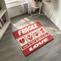 Tapis tufté personnalisé avec texte et slogan OEM, tapis de sol, tapis tufté moelleux sur mesure pour la décoration intérieure, vente en gros avec devis personnalisé