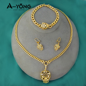 Conjunto de Collar con Colgante de Leopardo Estilo Hip Hop de Lujo, Chapado en Oro de 21k, Gargantillas de Pantera Estilo Punk, Joyería para Fiestas Vintage - Product Image 1